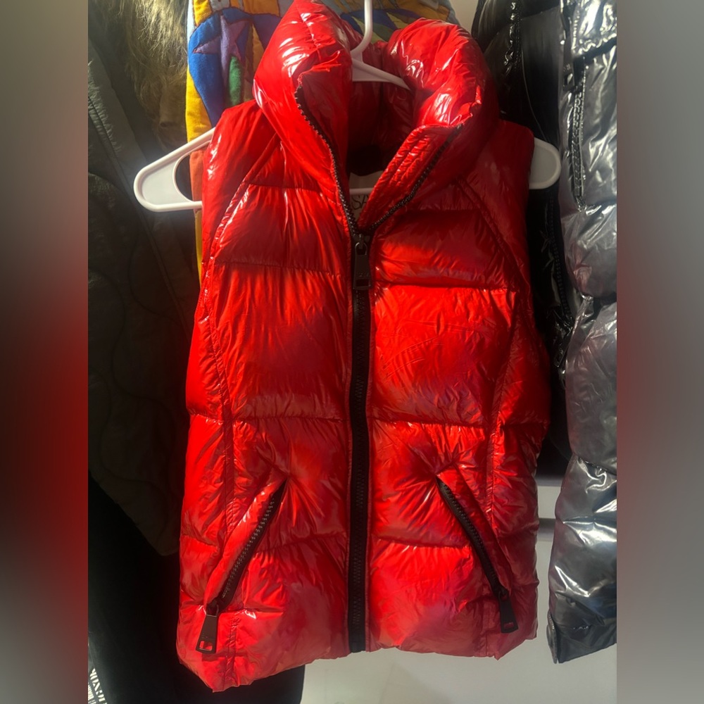 Red SAM. puffer vest